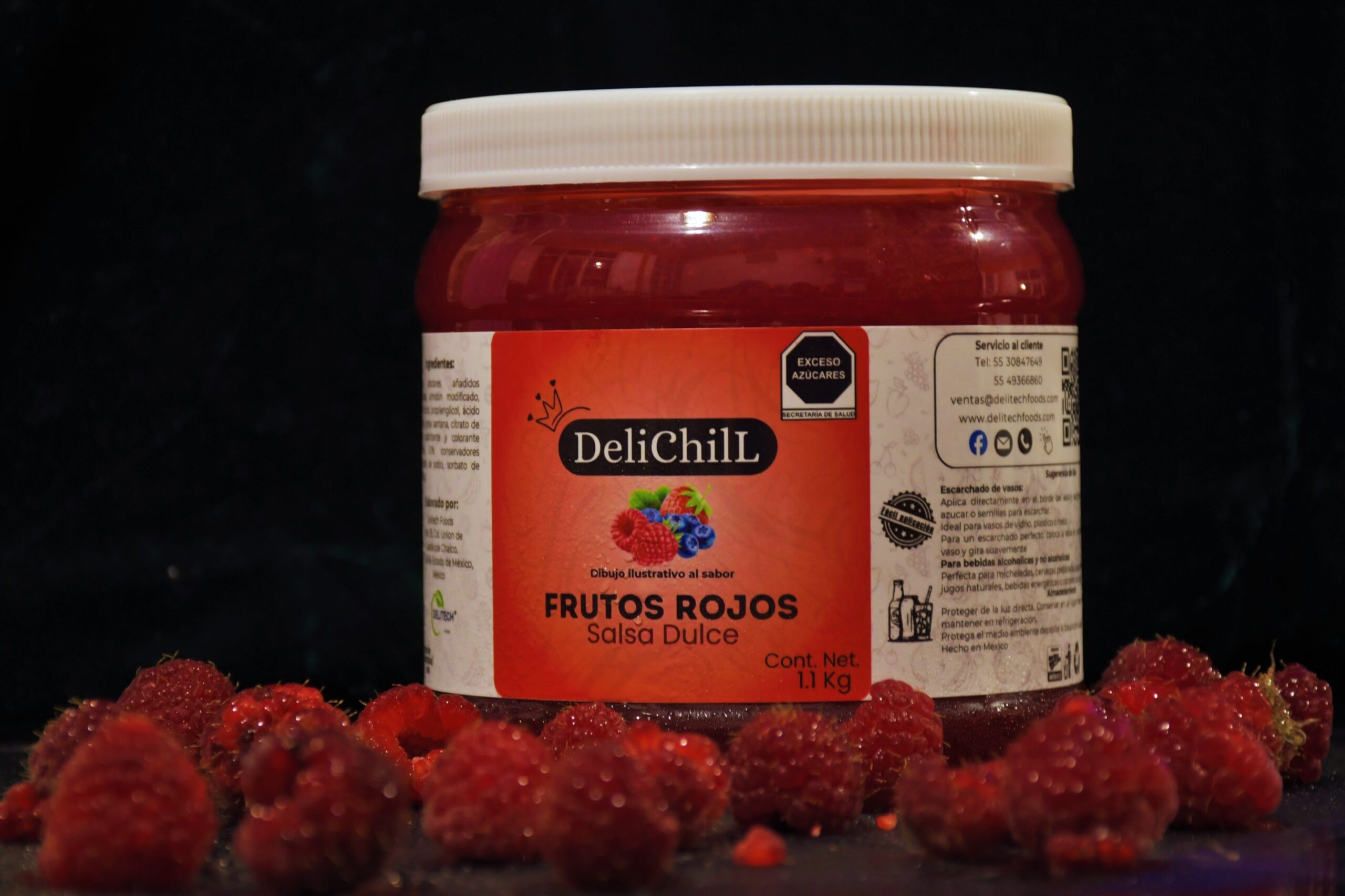 Salsa sabor frutos rojos