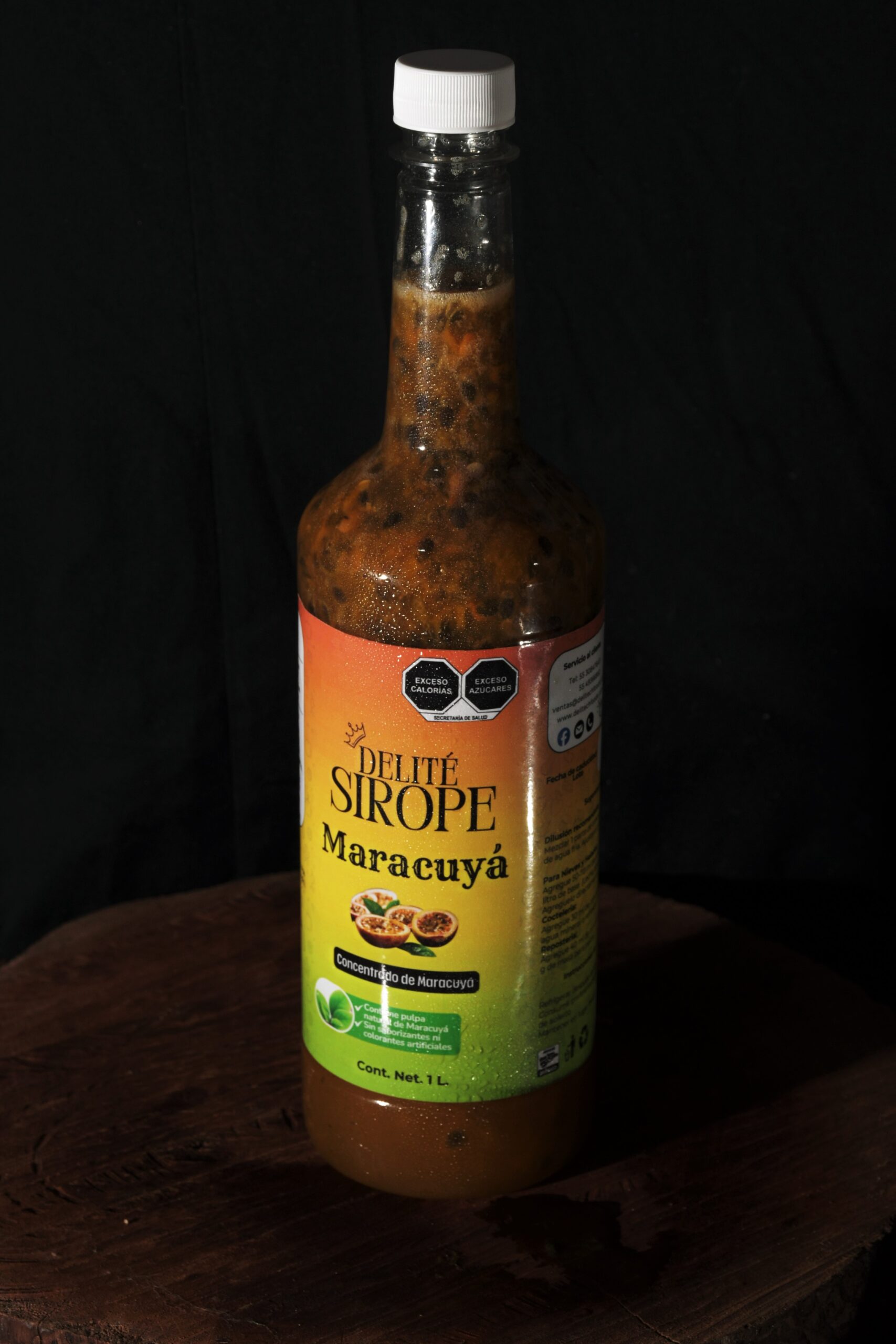 Concentrado sabor Maracuyá 1l con pulpa natural