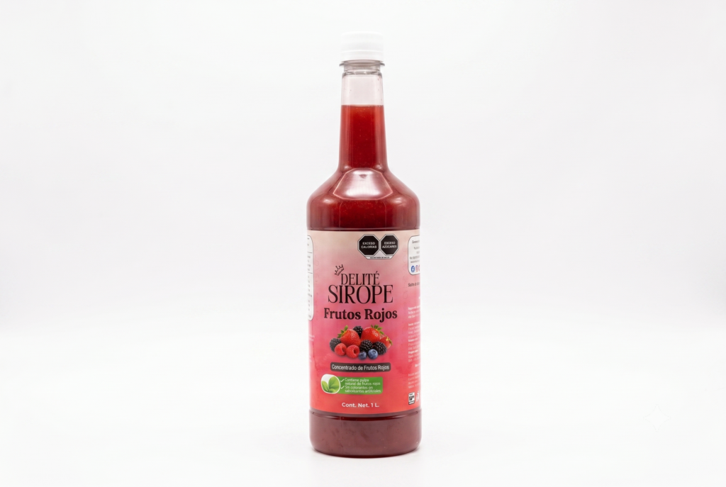 Concentrado sabor Frutos rojos elaborado con pulpas naturales