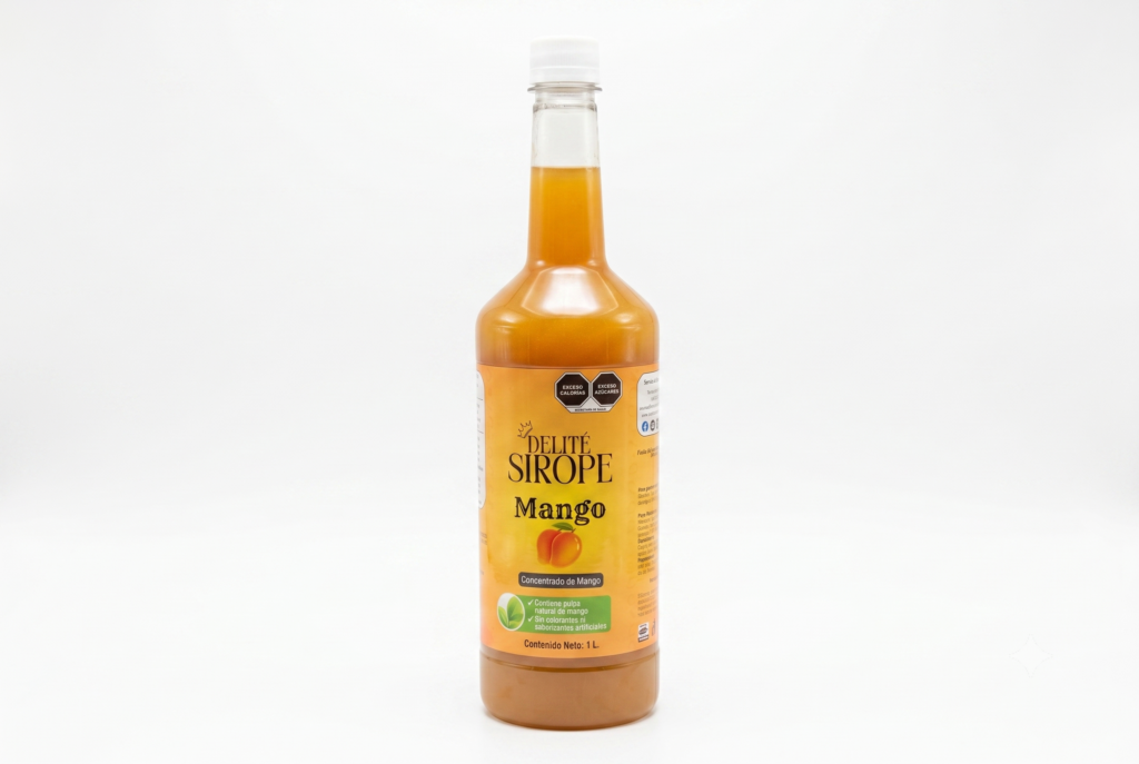 Concentrado sabor mango elaborado con pulpa natural